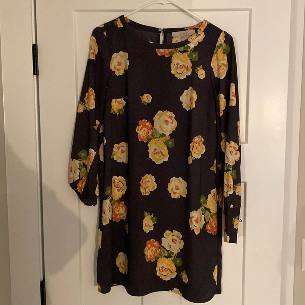 Loft floral dress size XS
